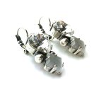 Earrings By Mariana Woman Clear Cushion Shape and White Square Swarovski Crystals - Image 3