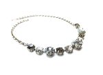Necklace By Mariana Woman Black Diamond and Moonlight Round Swarovski Crystals - Image 3