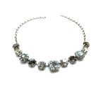 Necklace By Mariana Woman Black Diamond and Moonlight Round Swarovski Crystals - Image 2