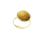 Mariana Ring Beautiful Round Shape Yellow Jasper Mineral My Treasures Coll. - Image 2