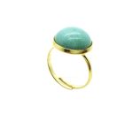 Mariana Ring Beautiful Round Shape Amazonite Mieral My Reasures Coll. - Image 2