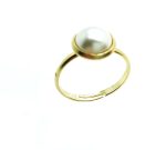 Ring By Mariana Woman Beautiful Round Shape Pearl Swarovski Crystal - Image 2