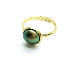 Ring By Mariana Woman Beautiful Round Shape Green Swarovski Crystal - Image 3