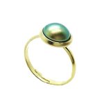 Ring By Mariana Woman Beautiful Round Shape Green Swarovski Crystal