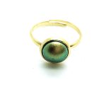 Ring By Mariana Woman Beautiful Round Shape Green Swarovski Crystal - Image 2
