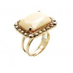 Mariana Ring Riverstone Rectangle shape Cream Swarovski Crystal