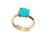 Mariana Ring Round Shape Light Blue Swarovski Crystal Mu Treasures Coll. - Image 2