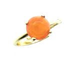 Mariana Ring Beautiful Round Shape Orange Swarovski Crystal - Image 2