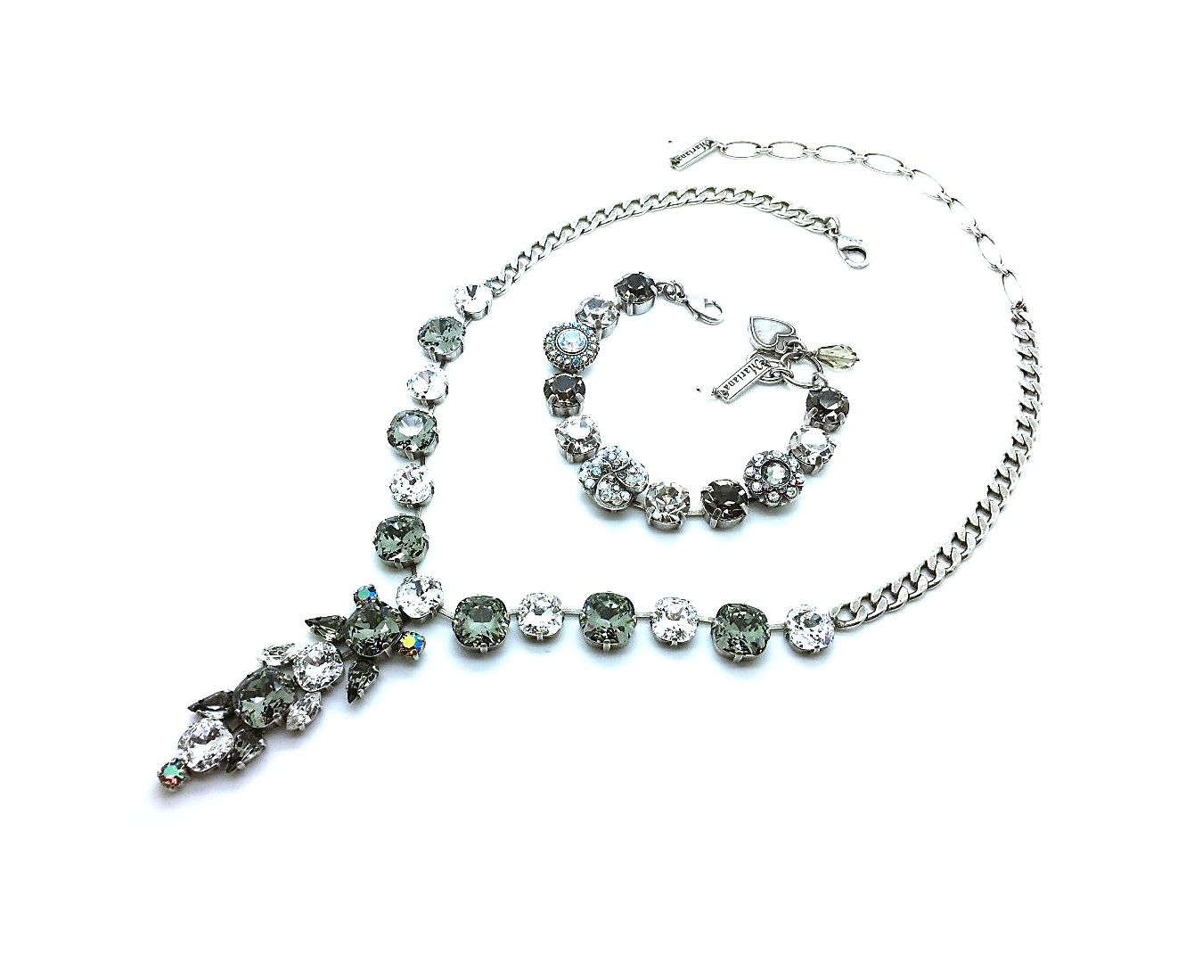 Set011 (3) Mariana Jewelry Set Black Diamond & Moonlight Austrian Crystals 2019 Special Edition - Image 1