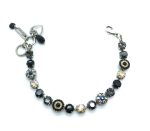 Mariana Bracelet Black & Golden Austrian Crystal Adeline Odyssey Coll.