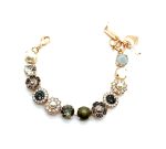 Mariana Bracelet Pyrite, White Shell & Austrian Crystals Zulu Africa Coll.