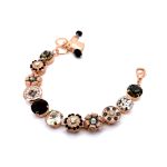 Bracelet By Mariana Woman Beautiful Jet and Moonlight Swarovski Crystals - Image 2