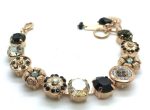 Bracelet By Mariana Woman Beautiful Jet and Moonlight Swarovski Crystals - Image 2