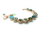 Mariana Bracelet Blue Zircon & Green Tourmaline Austrian Crystals Ivy Botanica Coll. - Image 2