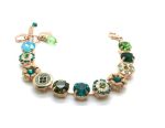 Mariana Bracelet Blue Zircon & Green Tourmaline Austrian Crystals Ivy Botanica Coll. - Image 3