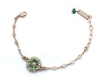 Bracelet By Mariana Spring 2019 Coll. Guardian Angel Green Swarovski Crystals