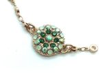 Bracelet By Mariana Spring 2019 Coll. Guardian Angel Green Swarovski Crystals - Image 2