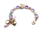 Mariana Bracelet Levander Dragon Shape & Violet Austrian Crystals Botanica Coll. - Image 2