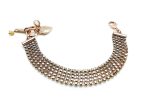 Bracelet By Mariana Woman Beautiful Rose Gold 5 Lines Swarovski Crystals