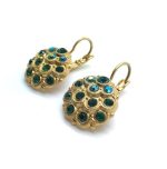 Earrings By Mariana Woman Dazzling Green and Green AB Swarovski Crystal - Image 2