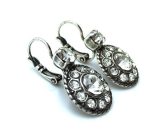 Earrings By Mariana Inspiration Coll. Clear Flower Swarovski Crystals - Image 3
