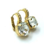Earrings By Mariana Sweet Summer Coll. Round Pearls & Clear Swarovski Crystals - Image 3