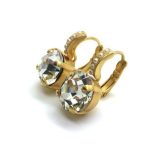 Earrings By Mariana Sweet Summer Coll. Round Pearls & Clear Swarovski Crystals - Image 2