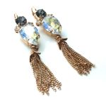 Mariana Earrings Clear Pear Shape Drop Crystal Swarovski Crystal Zulu Africa Coll. - Image 3