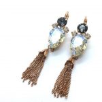 Mariana Earrings Clear Pear Shape Drop Crystal Swarovski Crystal Zulu Africa Coll.