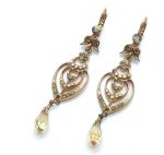 Mariana Earrings Light Colorado Topaz Beautiful Swarovski Crystal My Treasures Coll.