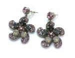 Mariana Earrings Grape & Black Swarovski Crystal Venetian Night Dancing the Night Away Coll.