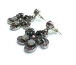 Mariana Earrings Grape & Black Swarovski Crystal Venetian Night Dancing the Night Away Coll. - Image 2