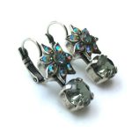 Mariana Earrings Flower Shape Crystal Swarovski Martini Cocktail Hour Coll. - Image 3