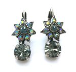 Mariana Earrings Flower Shape Crystal Swarovski Martini Cocktail Hour Coll.