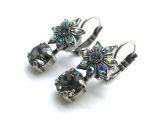 Mariana Earrings Flower Shape Crystal Swarovski Martini Cocktail Hour Coll. - Image 2