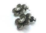 Mariana Earrings Flower Shape & Clear Swarovski Crystal On A Clear Day Inspiration Coll.