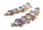 Mariana Earrings Levander Botanica Collection Violet & Purple Crystal Swarovski - Image 2