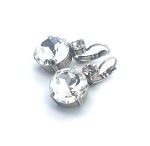 Earrings By Mariana On A Clear Day Inspiration Coll. Clear Round Shape Swarovski Crystals - Image 2