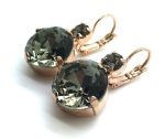Earrings By Mariana Woman Fancy Black Diamond Swarovski Crystals