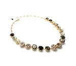 Necklace By Mariana Woman Black Diamond and Moonlight Swarovski Crystals -RG - Image 2