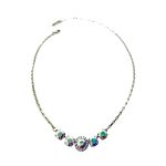 Necklace Pendant By Mariana Woman Beautiful Clear AB Swarovski Crystals