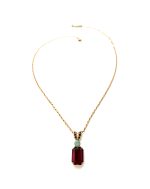 Necklace Pendant By Mariana Woman Siam and Pacific Opal Swarovski Crystal - Image 3
