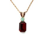 Necklace Pendant By Mariana Woman Siam and Pacific Opal Swarovski Crystal