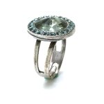 Mariana Ring Martini Round Shape Black Diamond Austrian Crystal Cocktail Hour Coll. - Image 3