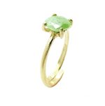 Mariana Ring Beautiful Round Shape Green Zircon Swarovski Crystal St.martin Caribbean Life Coll.