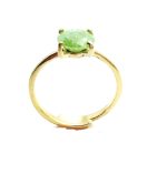 Mariana Ring Beautiful Round Shape Green Zircon Swarovski Crystal St.martin Caribbean Life Coll. - Image 2