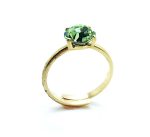 Mariana Ring Beautiful Round Shape Chrysolite Swarovski Crystal