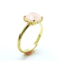 Mariana Ring Bahamas Beautiful Round Shape Clear Pink Swarovski Crystal Caribbean Life Coll. - Image 2