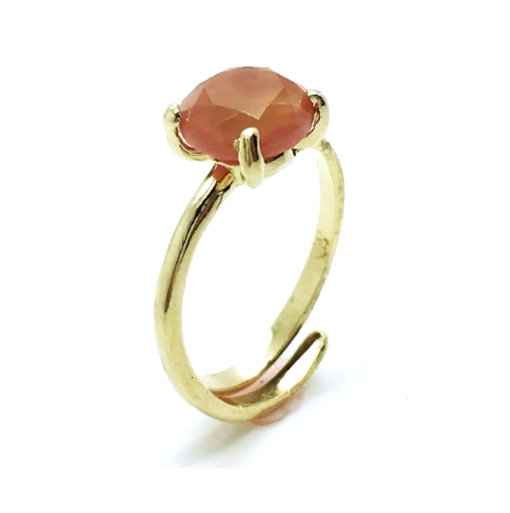 R-7606-9R-RG (4) Mariana Ring Beautiful Round Clear Orange Swarovski Crystal Black Tahiti Pearl - Image 1