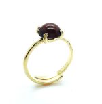 Mariana Ring Beautiful Round Shape Red Tiger Eye Stone Moondance Songbook Coll.